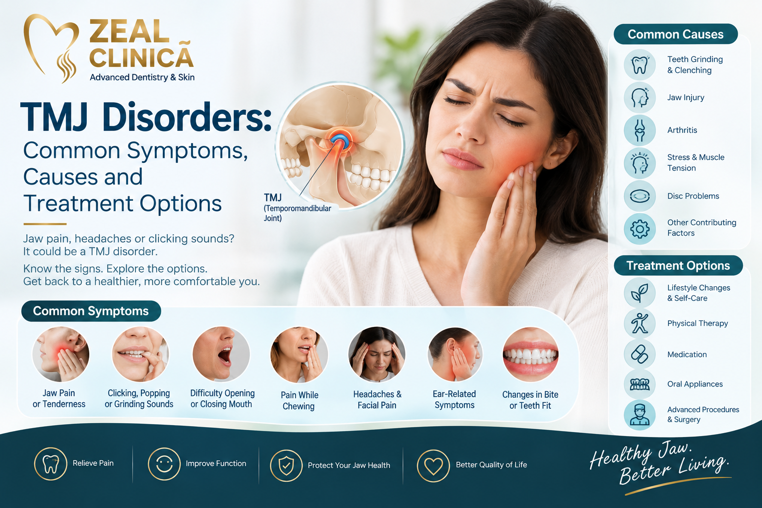 TMJ Disorders: Symptoms, Causes & Treatment Options | Zeal N Dentistry